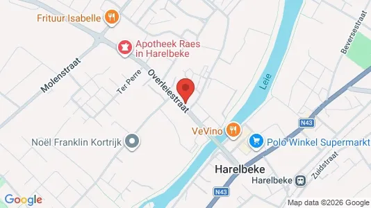 Apartments for rent i Harelbeke - kort over placeringen