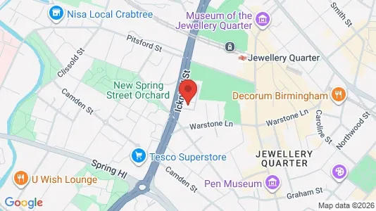 Apartments for rent i Birmingham - West Midlands - kort over placeringen