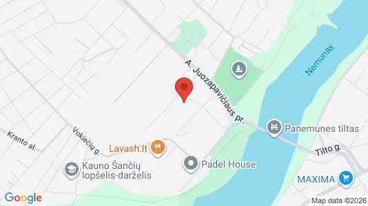 Apartments for rent i Kaunas - kort over placeringen