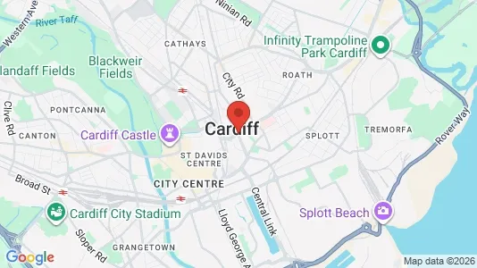 Rooms for rent i Cardiff - South Glamorgan - kort over placeringen