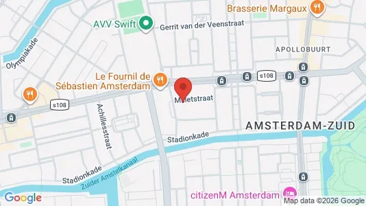 Apartments for rent i Amsterdam Zuideramstel - kort over placeringen