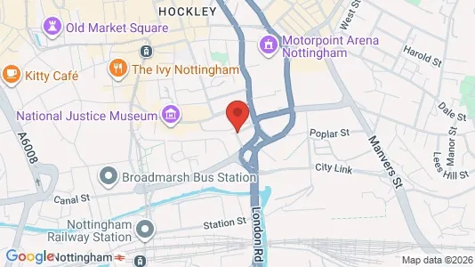 Apartments for rent i Nottingham - Nottinghamshire - kort over placeringen