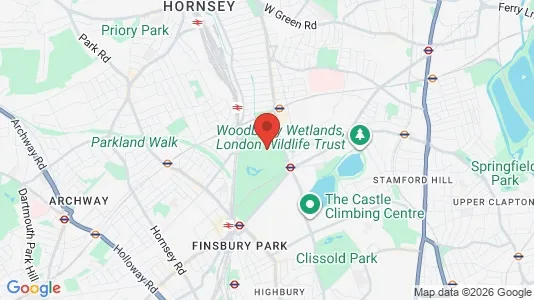 Apartments for rent i London N4 - kort over placeringen