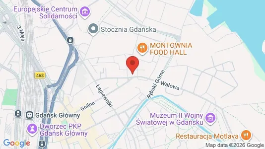 Apartments for rent i Gdańsk - kort over placeringen