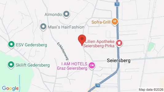 Apartments for rent i Graz - kort over placeringen