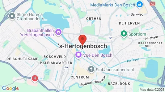 Apartments for rent i Den Bosch - kort over placeringen