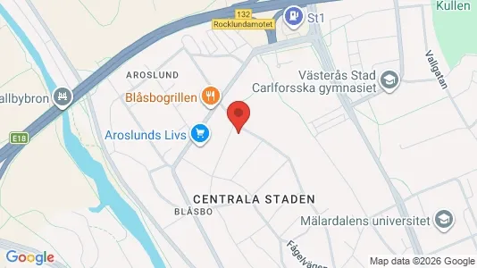Apartments for rent i Västerås - kort over placeringen