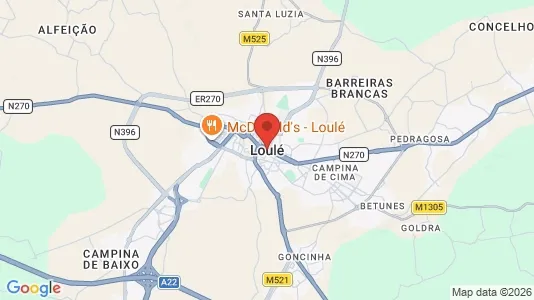 Apartments for rent i Loulé - kort over placeringen