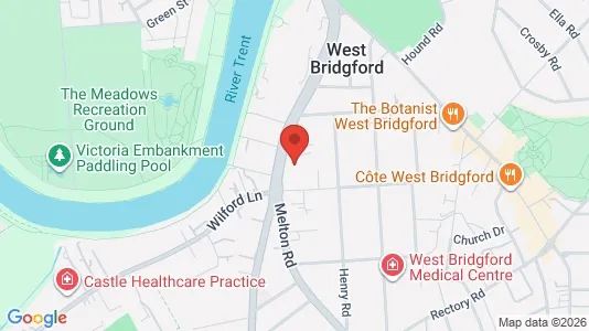 Apartments for rent i Nottingham - Nottinghamshire - kort over placeringen