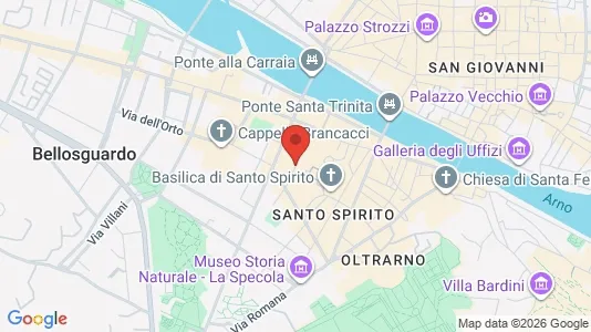 Apartments for rent i Florence - kort over placeringen