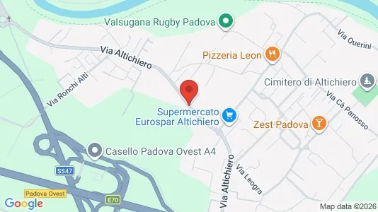 Apartments for rent i Padua - kort over placeringen