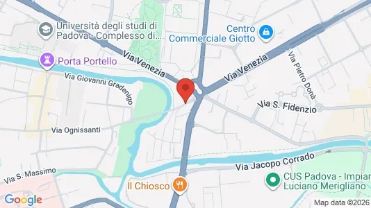 Apartments for rent i Padua - kort over placeringen