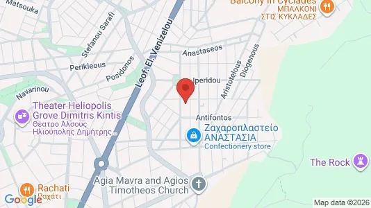 Apartments for rent i Glyfada - kort over placeringen