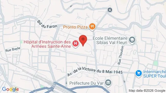 Apartments for rent i Toulon - kort over placeringen