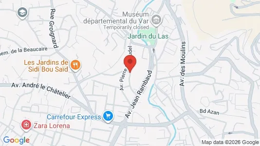 Apartments for rent i Toulon - kort over placeringen