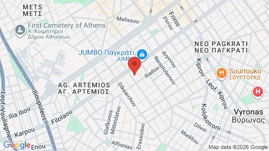Apartments for rent i Dafni-Ymittos - kort over placeringen