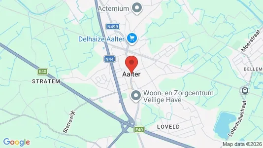 Houses for rent i Aalter - kort over placeringen
