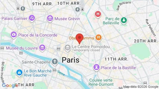 Apartments for rent i Paris 3ème arrondissement - Marais - kort over placeringen