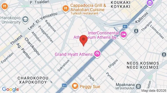Apartments for rent i Kallithea - kort over placeringen