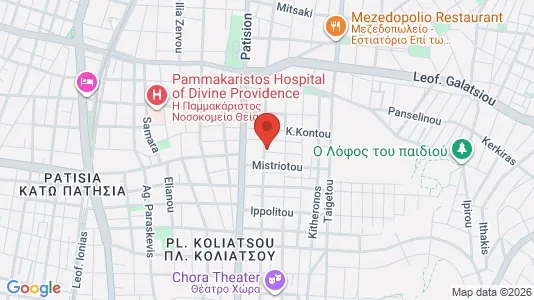 Apartments for rent i Galatsi - kort over placeringen