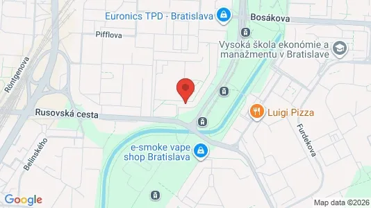 Apartments for rent i Bratislava Petržalka - kort over placeringen