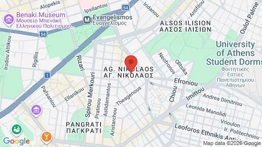 Apartments for rent i Kaisariani - kort over placeringen