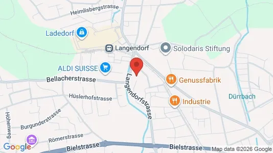 Apartments for rent i Solothurn - kort over placeringen