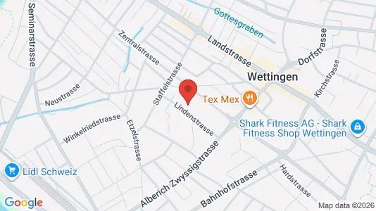 Apartments for rent i Baden - kort over placeringen