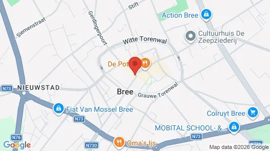 Apartments for rent i Bree - kort over placeringen