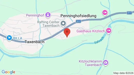 Apartments for rent i Taxenbach - kort over placeringen