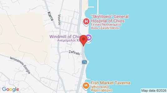 Apartments for rent i Chios - kort over placeringen