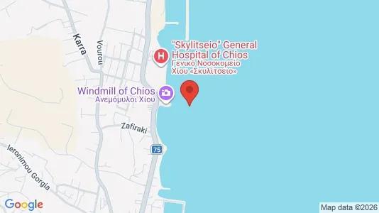 Apartments for rent i Chios - kort over placeringen