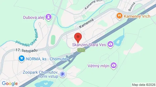 Apartments for rent i Chomutov - kort over placeringen