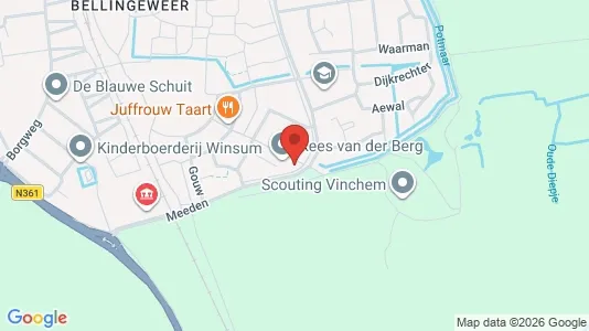 Apartments for rent i Winsum - kort over placeringen