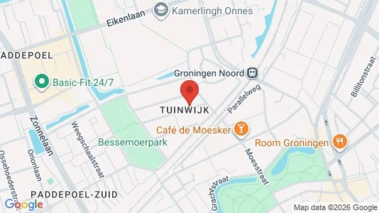 Apartments for rent i Groningen - kort over placeringen