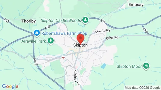 Houses for rent i Skipton - North Yorkshire - kort over placeringen