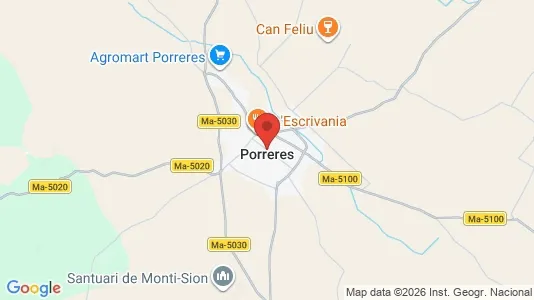 Houses for rent i Porreres - kort over placeringen