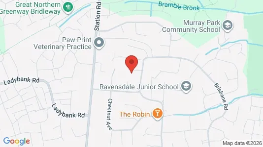 Apartments for rent i Derby - Derbyshire - kort over placeringen