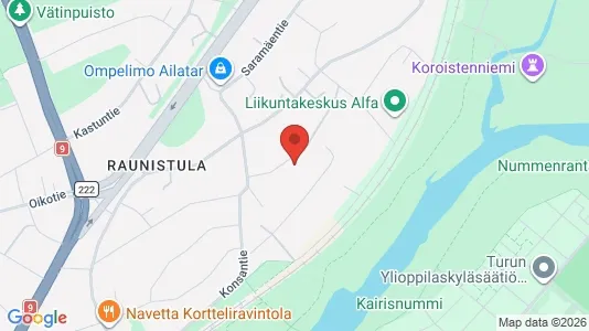 Apartments for rent i Turku - kort over placeringen