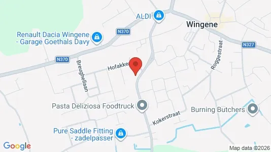 Apartments for rent i Wingene - kort over placeringen