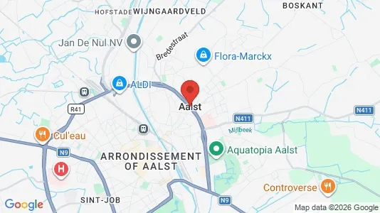 Apartments for rent i Aalst - kort over placeringen