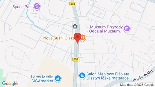 Apartments for rent i Olsztyn - kort over placeringen