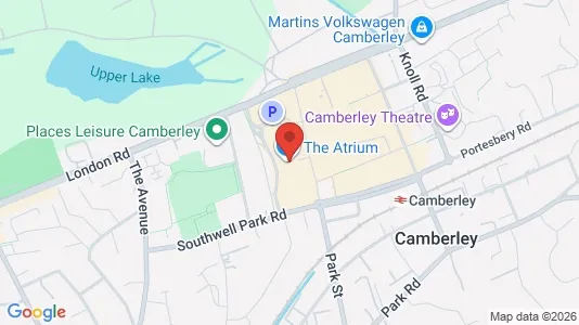 Apartments for rent i Camberley - Surrey - kort over placeringen
