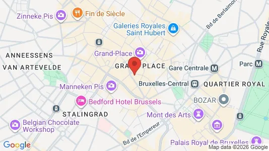 Apartments for rent i Stad Brussel - kort over placeringen