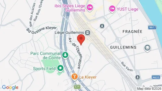 Apartments for rent i Luik - kort over placeringen