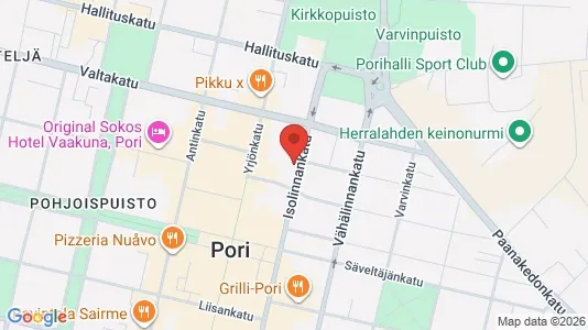 Apartments for rent i Pori - kort over placeringen