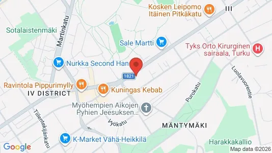 Apartments for rent i Turku - kort over placeringen