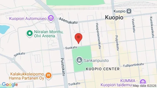 Apartments for rent i Kuopio - kort over placeringen