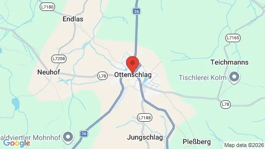 Apartments for rent i Ottenschlag - kort over placeringen