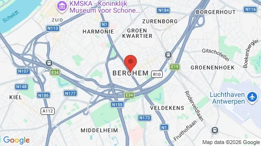Apartments for rent i Antwerp Berchem - kort over placeringen